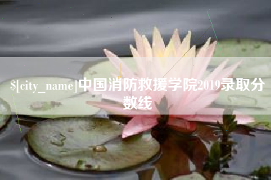 唐山中国消防救援学院2019录取分数线