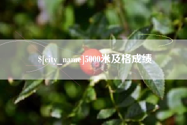 唐山5000米及格成绩