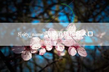 唐山国家消防报名入口