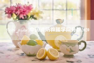 唐山中国消防救援学院分数2020