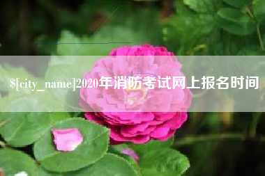 唐山2020年消防考试网上报名时间