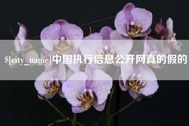 唐山中国执行信息公开网真的假的