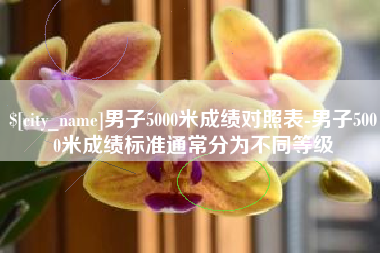 唐山男子5000米成绩对照表-男子5000米成绩标准通常分为不同等级