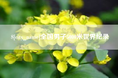 唐山全国男子5000米世界纪录