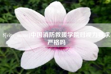 唐山中国消防救援学院对视力要求严格吗