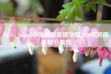 唐山中国消防救援学院2020年河南录取分数线