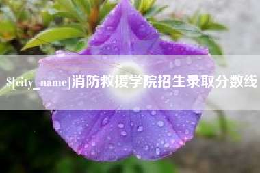 唐山消防救援学院招生录取分数线