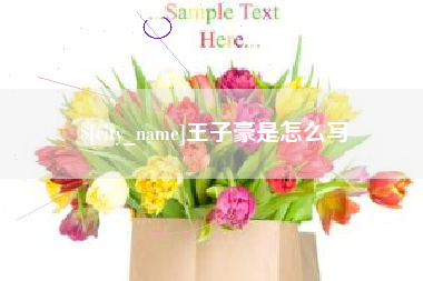 唐山王子豪是怎么写