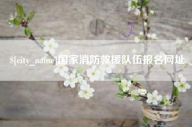 唐山国家消防救援队伍报名网址
