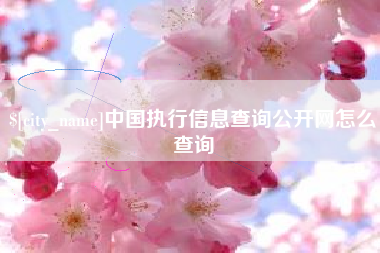 唐山中国执行信息查询公开网怎么查询