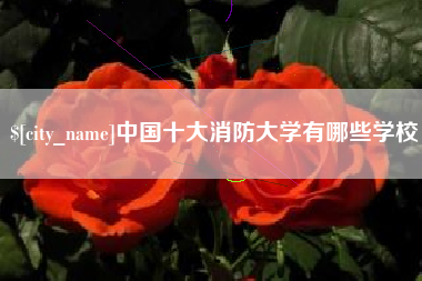 唐山中国十大消防大学有哪些学校