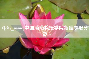 唐山中国消防救援学院新疆录取分数