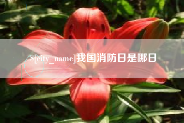 唐山我国消防日是哪日