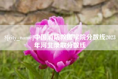 唐山中国消防救援学院分数线2023年河北录取分数线