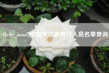 唐山中国失信被执行人员名单查询