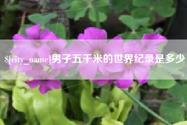 唐山男子五千米的世界纪录是多少