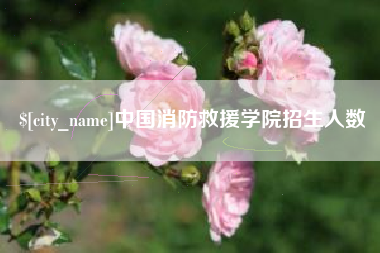 唐山中国消防救援学院招生人数