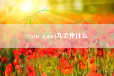 唐山九金是什么