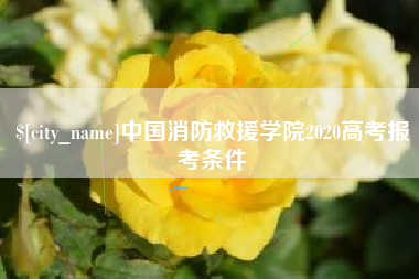唐山中国消防救援学院2020高考报考条件