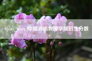 唐山中国消防救援学院招生分数